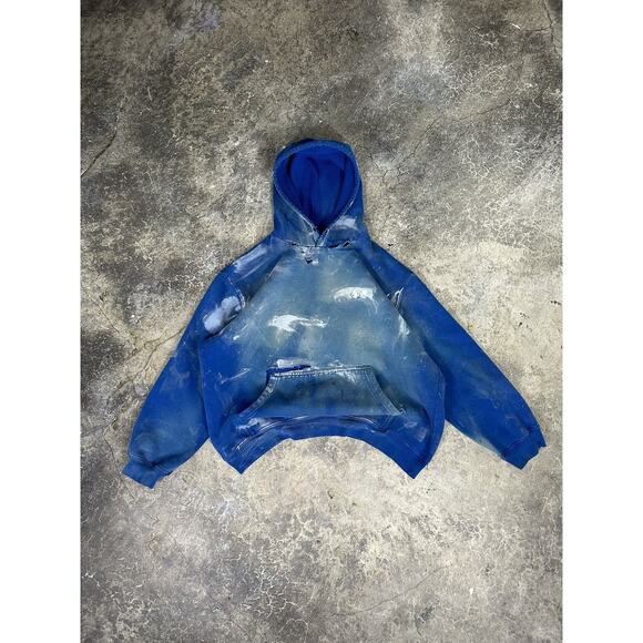 Vintage Reebok Clouds Distressed Hoodie